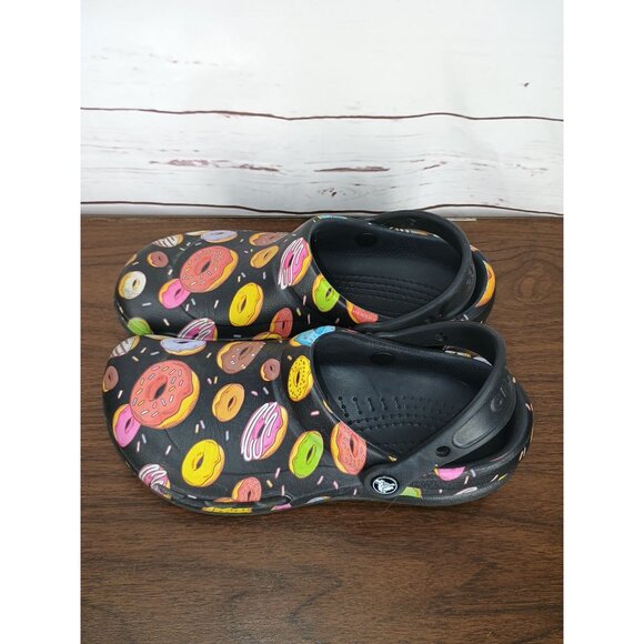 Crocs Donut Pattern Clogs Slip-Resistant & Non-Marking Unisex M6/W8 - Picture 3 of 6